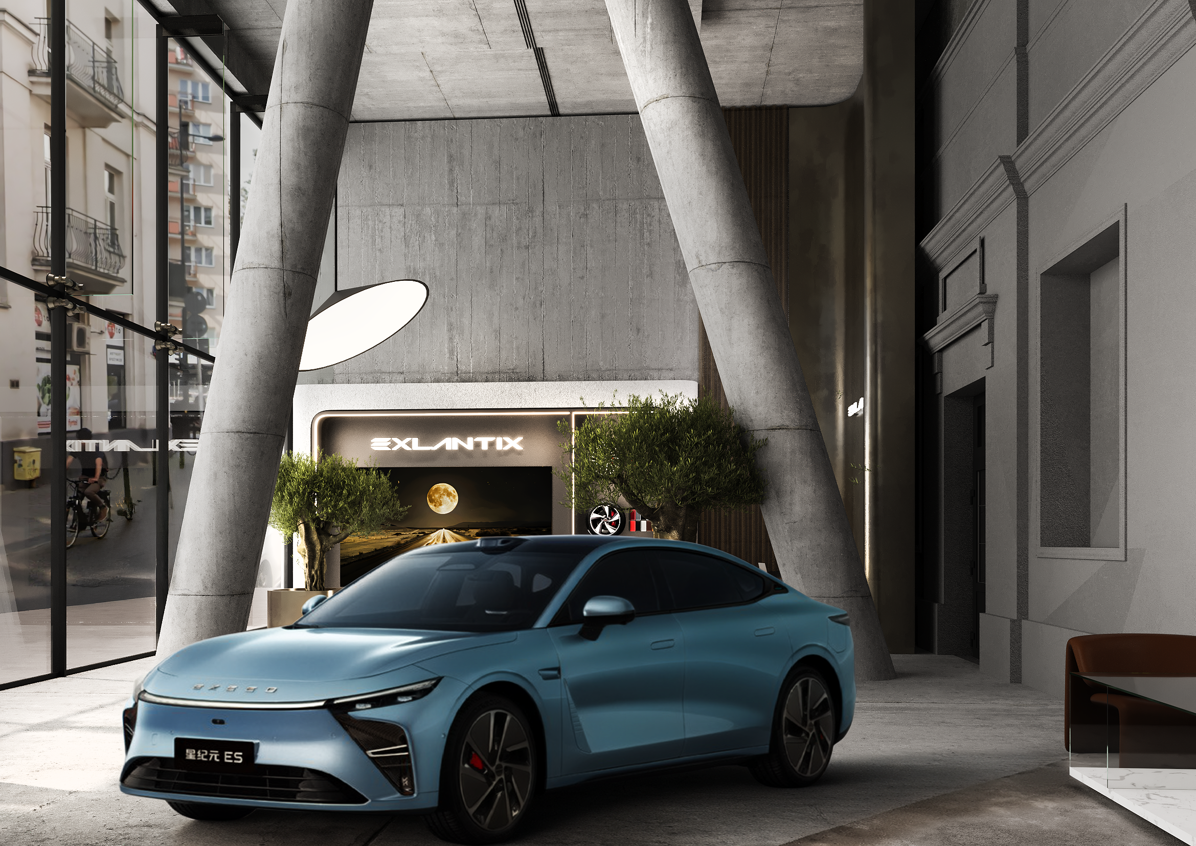 Möbel für Autohäuser ATEPAA × Exlantix Cars