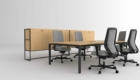 Office desks and cabinets